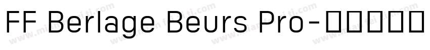 FF Berlage Beurs Pro字体转换